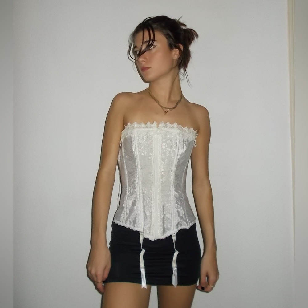 White Fredrick’s of Hollywood corset